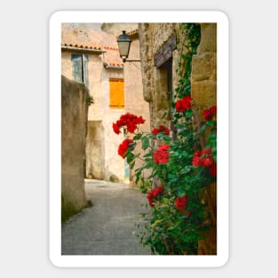 A Lane With Roses in France Sticker